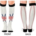 thumbnail image 2 of GZHJMY Cool Baseball Compression Socks for Women Men, Knee High Stockings for Athletic Sports,Running,Travel (20-30mmHg), 2 of 7