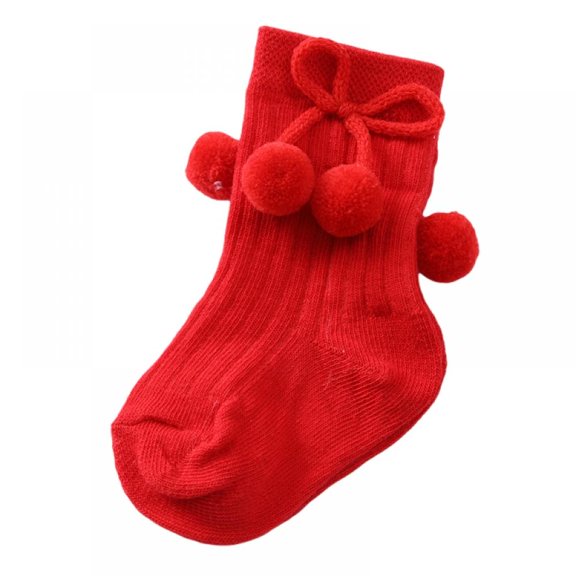 Baby Kids Cotton Soft Breathable Knee-High Over Calf Socks Infant Newborn Striped Bow Stockings