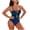 Multicolor, variant on Women's Cutout One Piece Swimsuits Open Back Padded Tummy Control Monokini Bathing Suit High Cut Swimwear for Beach Sport Black XXL