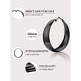 thumbnail image 5 of U7 Hoop Earrings for Women 60MM Chunky Stainless Steel Black Hoop Earring Jewelry Gift for Mother Daughter Wife Teens, 5 of 7