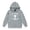 Light Gray, variant on Girls Hoodie Sweatshirt Letter Print Long Sleeve with Pocket Crewneck Casual Jacket for Toddler Big Kids