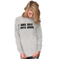 thumbnail image 3 of Cute Dogs Rule Boys Drool Pet Owner Women's Long Sleeve T Shirt Brisco Brands S, 3 of 6