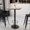Natural, variant on BizChair 24'' Square Walnut Laminate Table Top with 18'' Round Bar Height Table Base and Foot Ring