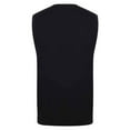 thumbnail image 2 of Henbury Mens Cotton Acrylic V Neck Sleeveless Sweatshirt, 2 of 4