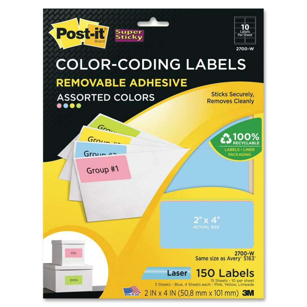 Postit® Super Sticky ColorCoding Label