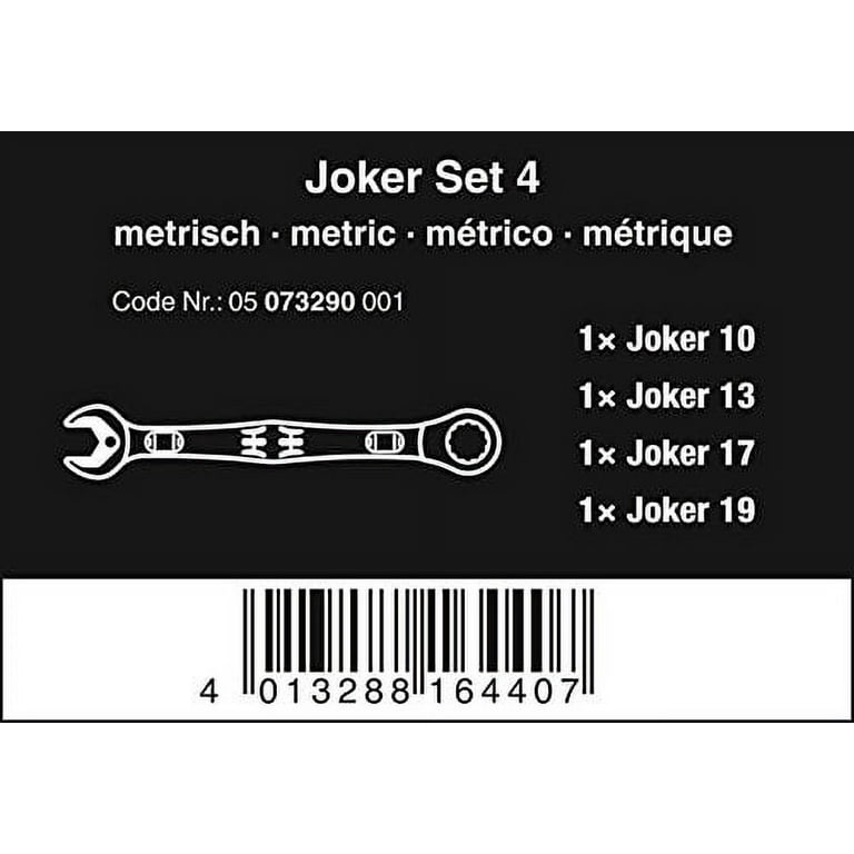 Wera Joker Set 4-Piece Ratcheting Combination Wrench Set - Hurricane Cycles