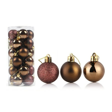 

24Pcs Christmas Ball Delicate Reusable High Gloss Xmas Tree Decor Ball Pendant Home Decor
