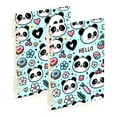 thumbnail image 2 of Panda Face Flower Doughnut Notebooks 1-subject Journal 60 Sheets A5 College Ruled Paper Detachable Ring 8.3"x5.7", 2 of 8