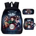 thumbnail image 1 of Demon slayer nezuko mochila escolar bandolera estuche de lápices conjunto de tres piezas, 1 of 4