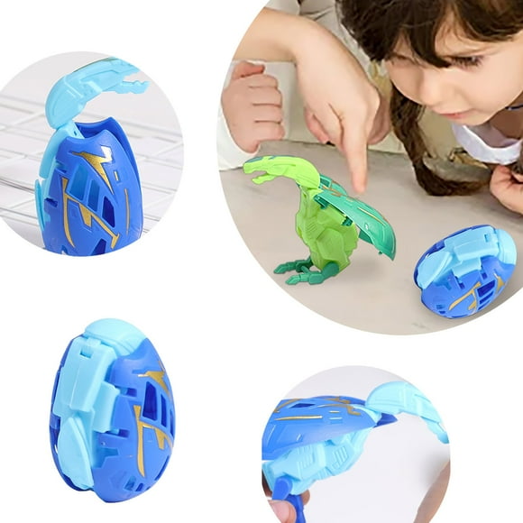 Riforla Transforming Dinosaur Egg Toy Mechanical Egg Into Dynamic Dinosaur & Back for Kids School Novelty Early education Toys Green