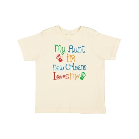 

Inktastic My Aunt in New Orleans Loves Me Gift Toddler Boy or Toddler Girl T-Shirt