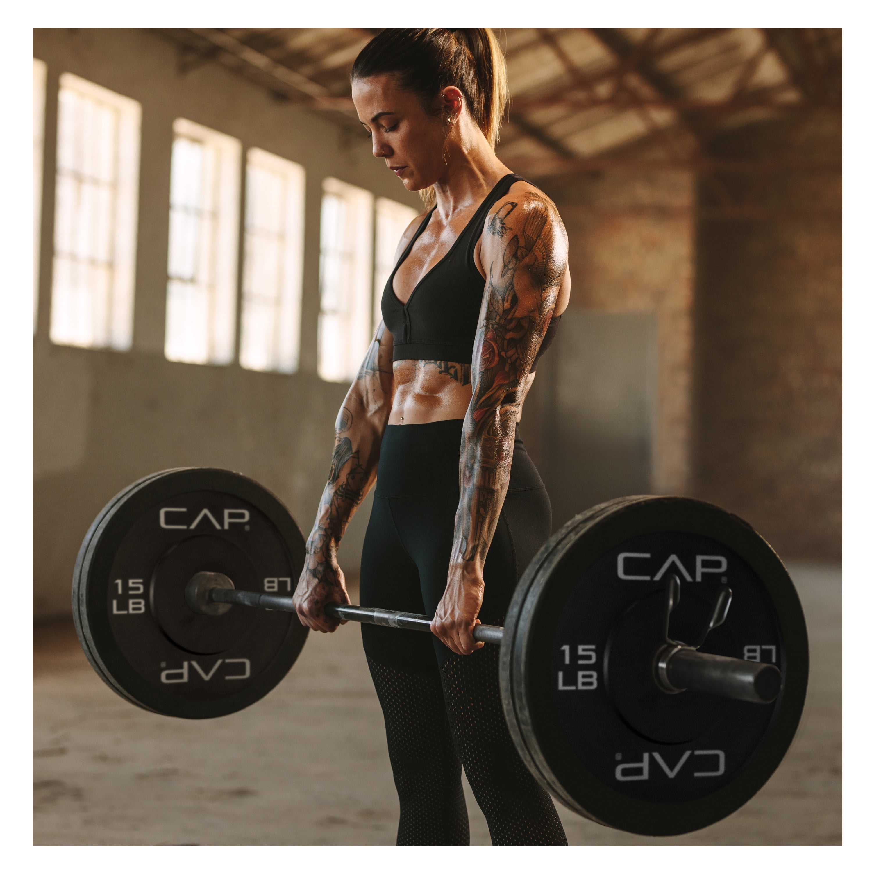 CAP Barbell Olympic Rubber Bumper Plates (Pairs/Singles by sizes)