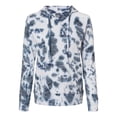 thumbnail image 2 of MV Sport Tie Dye Hoodie - Navy Tie Dye Sweatshirt Womens - Rainbow Burnout Hoodie (Navy Tie Dye, XL), 2 of 3