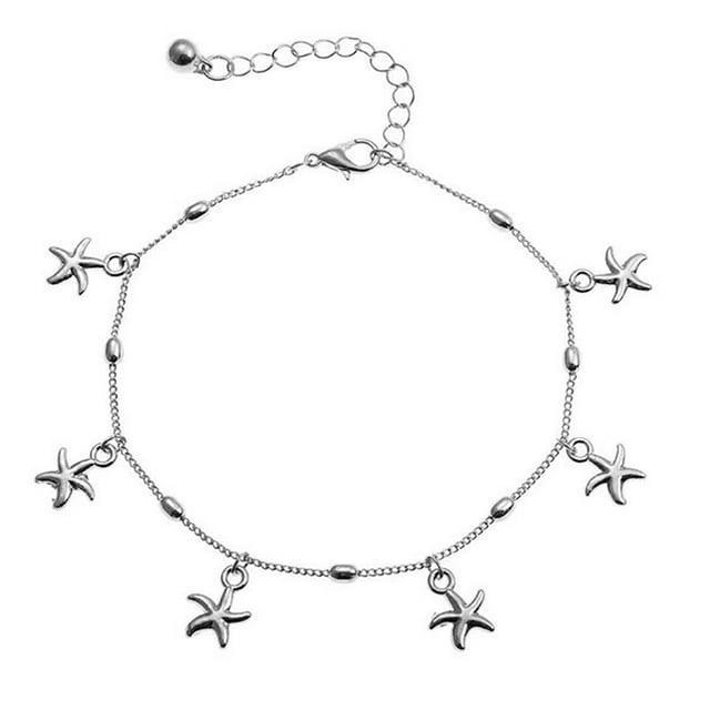 Bijou de Pied Mode Décor Étoile de Mer Bracelet de Cheville Plage Bracelet de Cheville pour Femmes