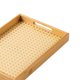 thumbnail image 3 of Bandeja para servir de bambú con asas Bandeja para cama para dormitorio, 3 of 10