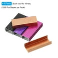 thumbnail image 3 of Unique Bargains Staples for Stapler, 4 Pack(1000Pcs Staples Per Pack) #10 Mini 3/16 Inch Staples Jam Free Rose, Multicolored, 3 of 7