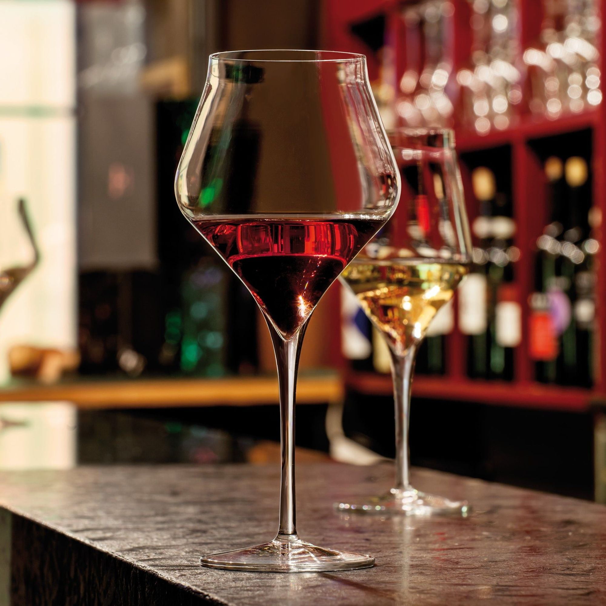 Luigi Bormioli Supermo 22 oz Burgundy Red Wine Glasses, Set of 2, Clear