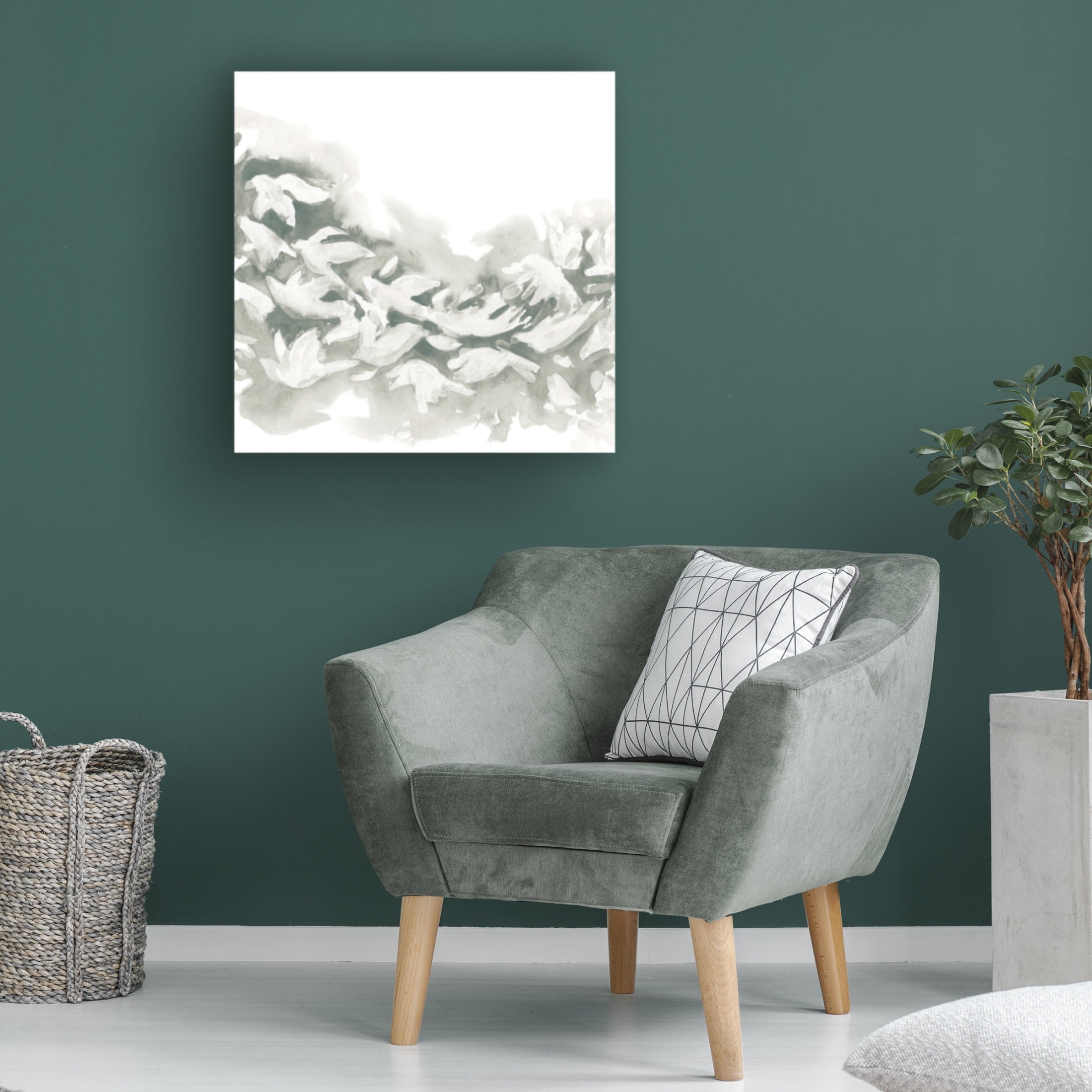 Trademark Fine Art June Erica Vess Carbon Flock II Canvas Wall Art