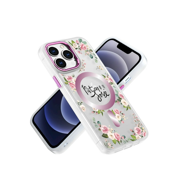 Atiptop Luxury Designer Elegant Compatible for iPhone 14 PRO MAX Case,  Brand Apple iPhone 14 PROMAX,Aesthetics Classic Monogram Pattern Cellphone  Case