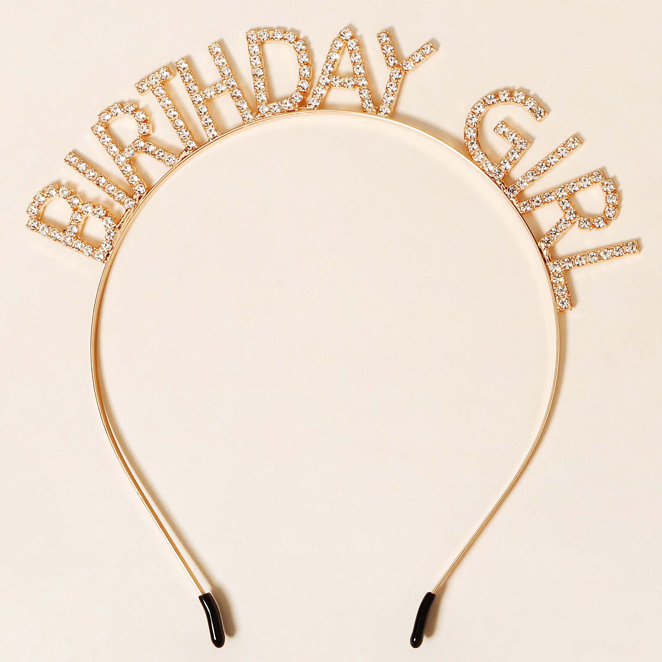 Miallo Elegant Gold Birthday Girl Headpiece, Ideal Birthday Gift for Her, Festive Headband for Party Decoration