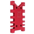 thumbnail image 2 of Tenon Caliper, Aluminum Alloy Long Service Life Tenon Card Gauge Simple Operation Portable Fine Workmanship  For Woodworking Red, 2 of 8
