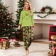 thumbnail image 2 of Christmas Family Pajamas Matching Set Print Long Sleeve Tops and Pants Sleepwear (Women, M), 2 of 5
