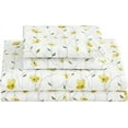 thumbnail image 2 of Softan Queen Sheet Set Yellow Floral Bed Sheets Queen Printed Sheets - 4 Piece, 2 of 7