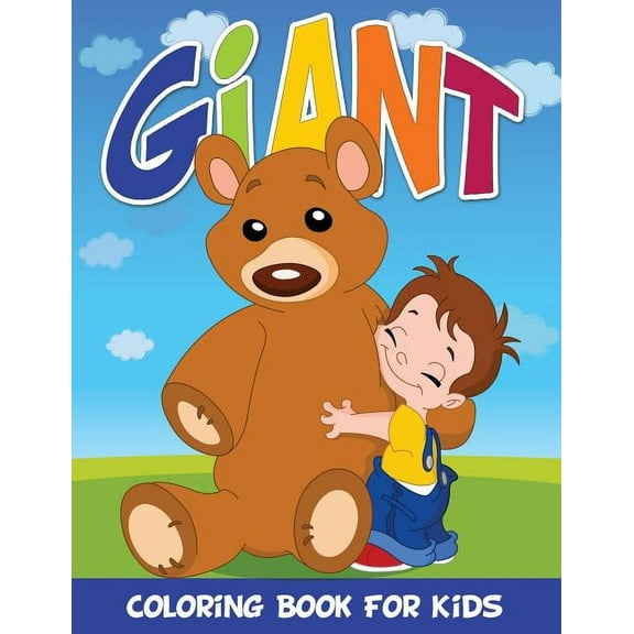 Giant Coloring Book for Kids, (Paperback)