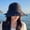 black, variant on New Fisherman Hat Big Eaves Defense UV Beach Hat Sun Hat Women's Hat Bad The Skin Summer Traveling In Summer