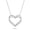 Sterling Silver, variant on Cali Trove Diamond Heart Pendant Necklace 1/10 Ct Natural Diamonds 925 Sterling Silver Symbol of Love Everyday Jewelry Gift for Her