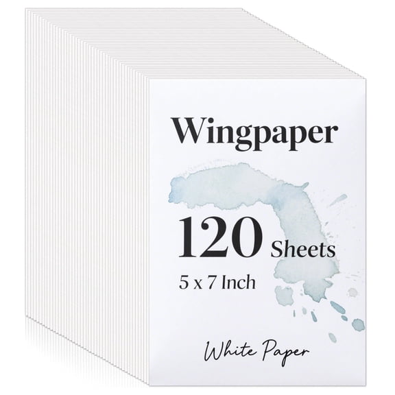 120 Sheets Watercolor Paper Bulk, 140 lb/300 GSM Cotton Cold Press White Paper, 5 x 7 Inch, Perfect for Kids, Students, Artists