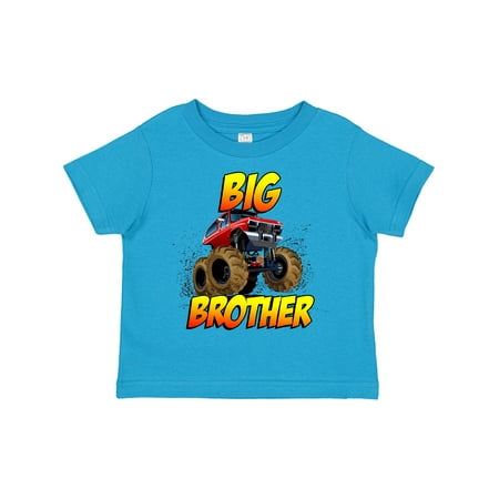 

Inktastic Big Brother Monster Truck Gift Toddler Boy Girl T-Shirt