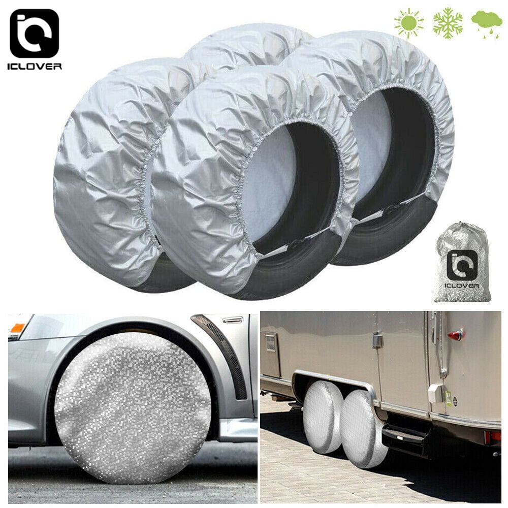 Sun Protector Waterproof Tire Covers Wheel Tyre RV Great Camper Q9E7 
