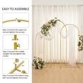 thumbnail image 3 of Set of 3 Metal Square Wedding Arch Backdrop Stand, Door Frame for Wedding Birthday Party Graduation Ceremony Decoration, 3 of 7
