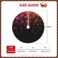 thumbnail image 3 of Daiia Colorful Sparkling Drawing Merry Christmas Tree Skirt , Xmas Large Lace-up Tree Skirt, Santa Snowflakes Rustic Home Decorations New Year Party Farmhouse Decor-30", 3 of 7