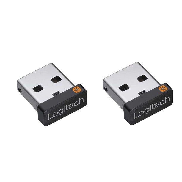 Paquete de 2 receptores unificadores USB para computadora personal Logitech