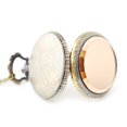 thumbnail image 5 of Accesorios para relojes, relojes de bolsillo de doble tierra de cristal tawny, relojes de bolsillo vintage de cuarzo informales unisex, 5 of 5