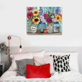 thumbnail image 5 of Nawypu Flower Insprational Pictures  Floral Living Room Canvas Birds Dining Room Wall Art Farmhouse Wall Art Hummingbird Kitchen Decor Decorations For Bedroom Motivational Wall Art Cute Paintings, 5 of 6