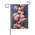 thumbnail image 1 of EREHome Spring Pink Tulips Floral Flower Long Garden Flag Banner 12x18 Inches, 1 of 1