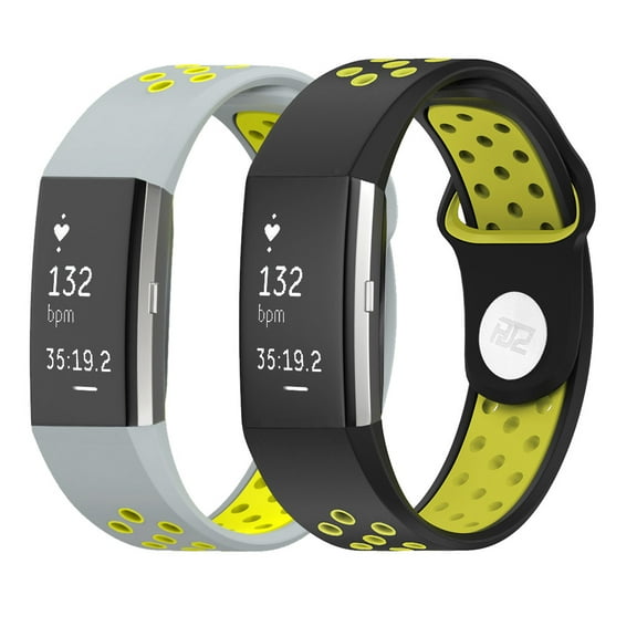 Replacement Bands for Fitbit Charge 2 Size L or S HJZ 2 Pieces Breathable Colorful Bracelet Set Smart Watch Strap Silicone Wristband