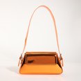 thumbnail image 4 of Y2K Bolso de mano Bolso de hombro de cuero de PU Bolso diario para mujer (naranja), 4 of 7