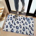 thumbnail image 2 of White and Blue Of Leopard Print Door Rugs,Washable Non Slip Door Mats Indoor,Decorative Door Mats,Entry Mat Indoor for Entrance,Bedroom,Kitchen,Bathroom,20"x32", 2 of 6