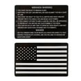 thumbnail image 1 of Police Black Miranda Rights Card With American Flag C8E1 J7U3 K2Z8 K9F6 F6F, 1 of 7