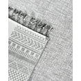 thumbnail image 4 of Katalina Grey Framed Knitwear Acrylic Area Rugs for Living Room Jacquard Textured Modern Rugs Soft Geometric Rug for Bedroom Washable Rug Non-Slip Bohemian Carpet Perfect for Dining Room Office Beige, 4 of 4