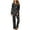 Black H, variant on Jamicy Women's Pajamas Christmas Gift Women's Pajamas Long Sleeve Sleepwear Casual Button Down Loungewear Soft Pjs Set