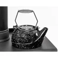 thumbnail image 3 of TK-02BWS 3 qt Enameled Porcelain Steamer Kettle - Black with White Spec, 3 of 4