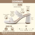 thumbnail image 3 of Cushionaire Irine Chunky Heels for Women, Braided Block Heel Sandals with Square Toe and Memory Foam, 3 of 18