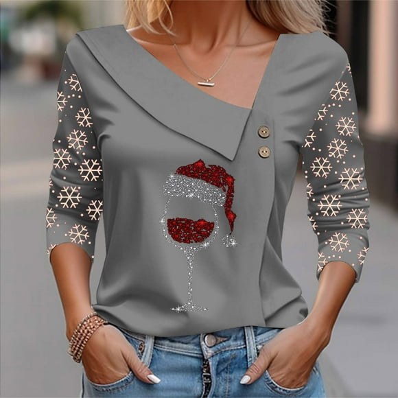 Tetras Oversized Hooded Cardigans for Women,Women's V-Neck Fashion Casual Printed Button-Up Blouse T-Shirt,Tops Blouse