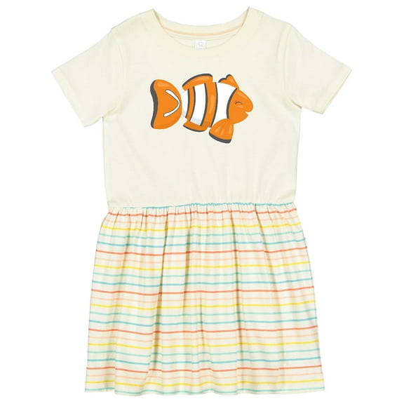 Inktastic Clown Fish Girls Toddler Dress