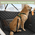 thumbnail image 3 of SMATTO Large Dog Car Seat, Back Seat Extender for Dogs with 3 Mesh Windows, Waterproof Medium Carseat for Dogs with 4-Splice Hard Bottom, Pet Seat Cover for Cars, Trucks and SUVs (Black), 3 of 10